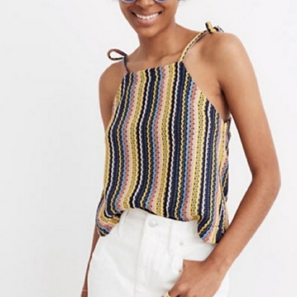 Madewell Tie Shoulder Top
